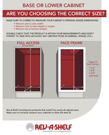 Wood Vanity Cabinet Door Storage Rack, 17.24"