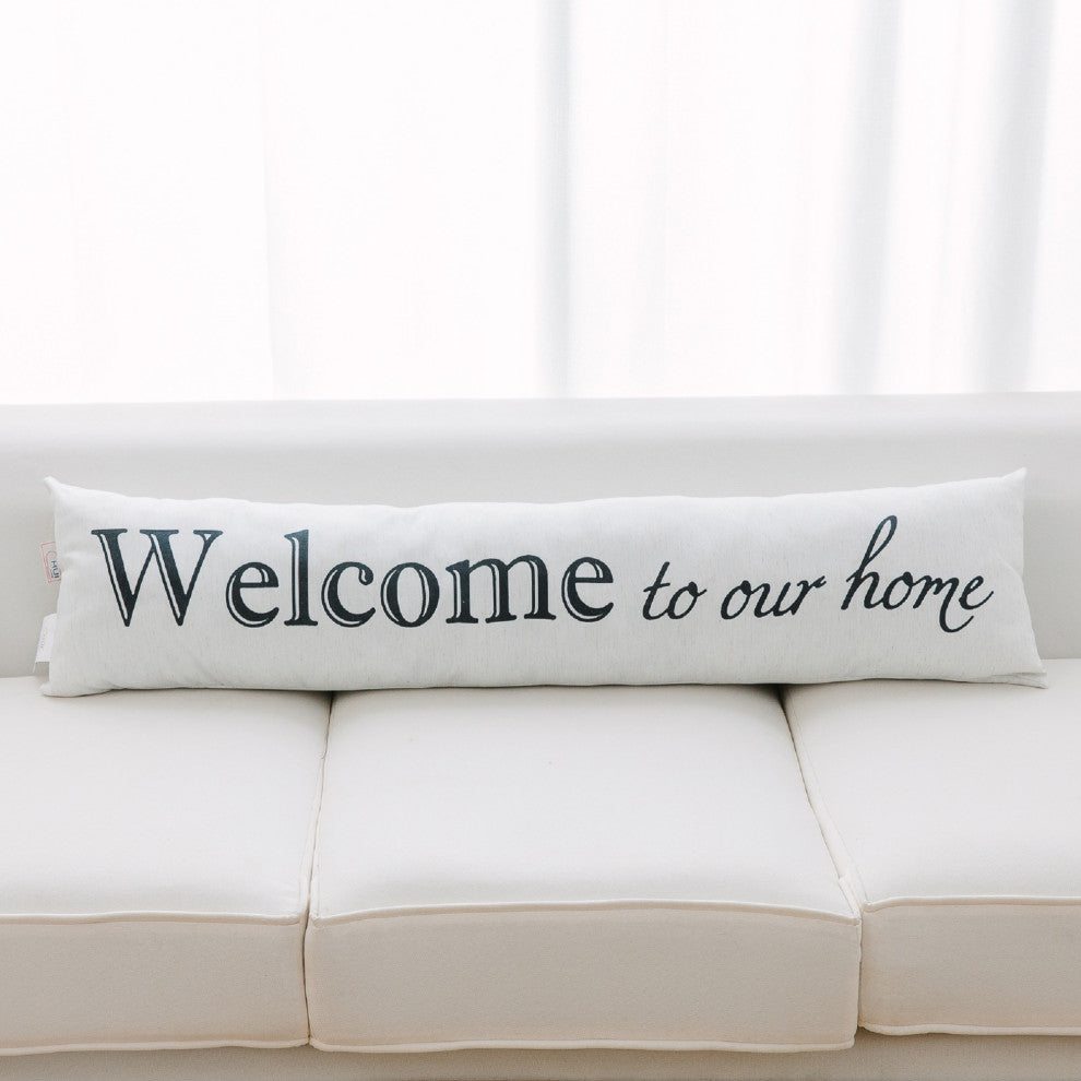 My Cottage Home Pillow With Poly Insert, 12"x48", Welcome to My Home