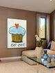 "Eat Cake" Painting Print on Canvas by Tori Campisi