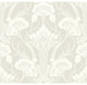 Beige Nouveau Damask Wallpaper