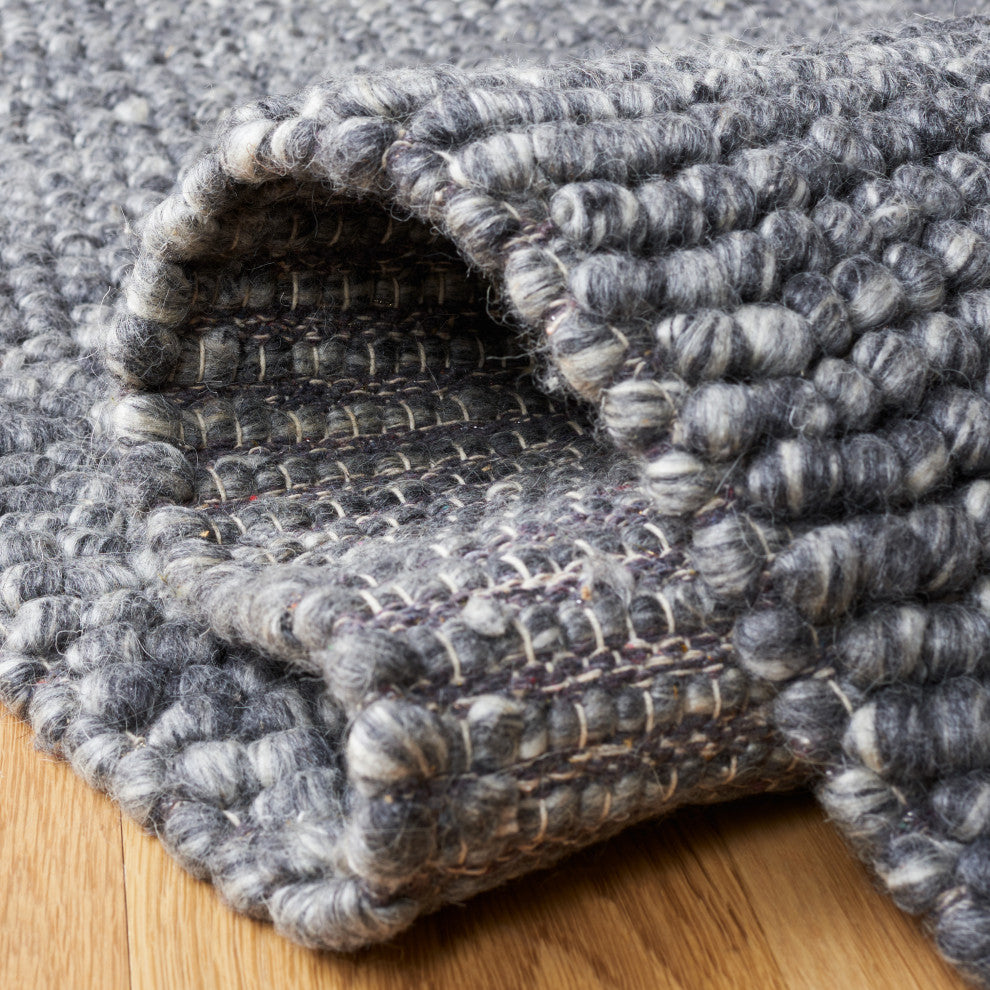 Safavieh Couture Natura Collection NAT620 Rug, Dark Gray, 6'x9'