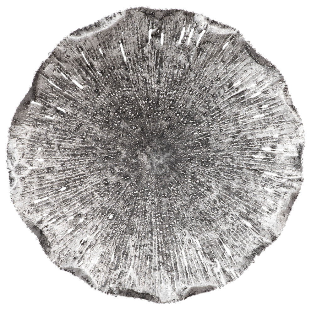 Lotus Wall Art, Silver/Black, Large