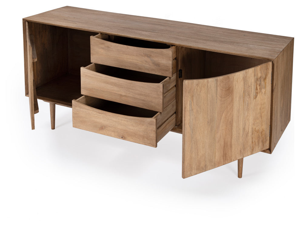 Leonidin Natural wood  Sideboard, 5598312