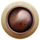 Plain Dome Wood Knob, Antique Brass, Natural Wood Finish, Antique Copper
