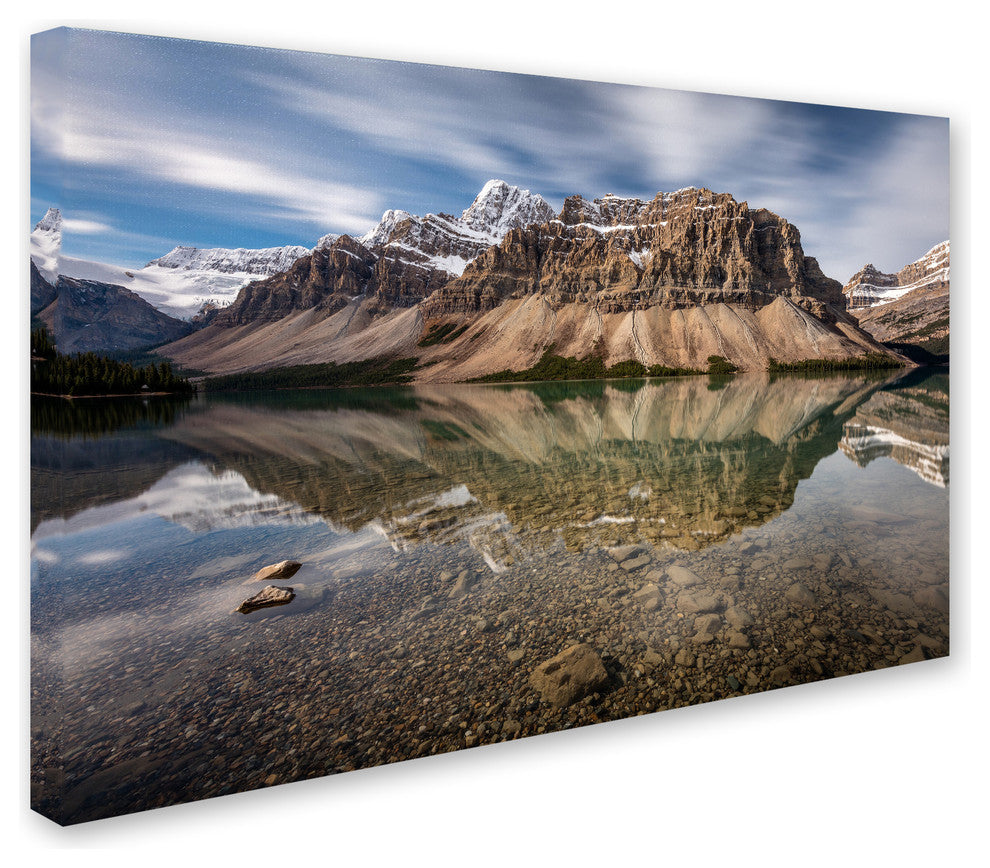 Pierre Leclerc ''Mount Crowfoot Reflection'' Canvas Art, 32x22