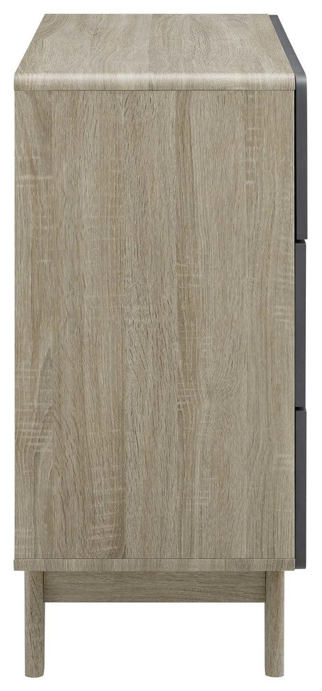 Modern Urban Living Living Dresser Drawer Chest Stand, Wood, Gray Natural