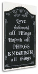 "Love Believeth" By Cindy Shamp, Giclee Print on Gallery Wrap Canvas