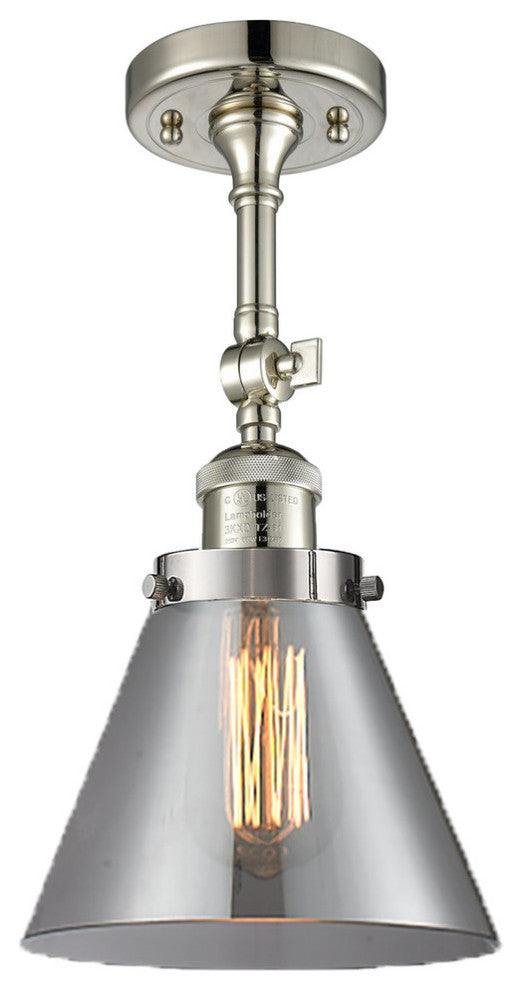 Innovations Lighting 201F-Pn-G43-Led 1 Light Dimmable Led Semi-Flush Mount