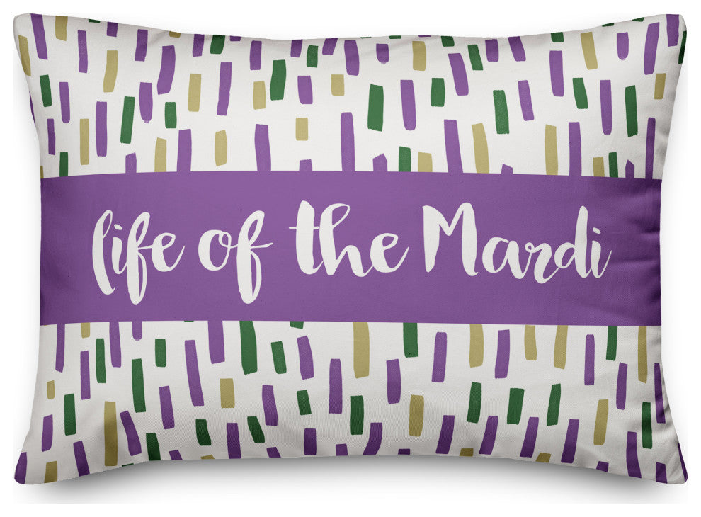 Life of the Mardi 14x20 Spun Poly Pillow
