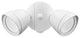2 Light 4.3 in. Matte White Flood Light