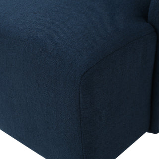 GDF Studio Sheldon Traditional Design High Back Fabric Dining Chair, Dark Blue