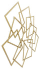 Retro Quad Wall Art Gold - Gold