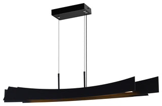 Candora Integrated LED Chandelier, Black, 50 Inches