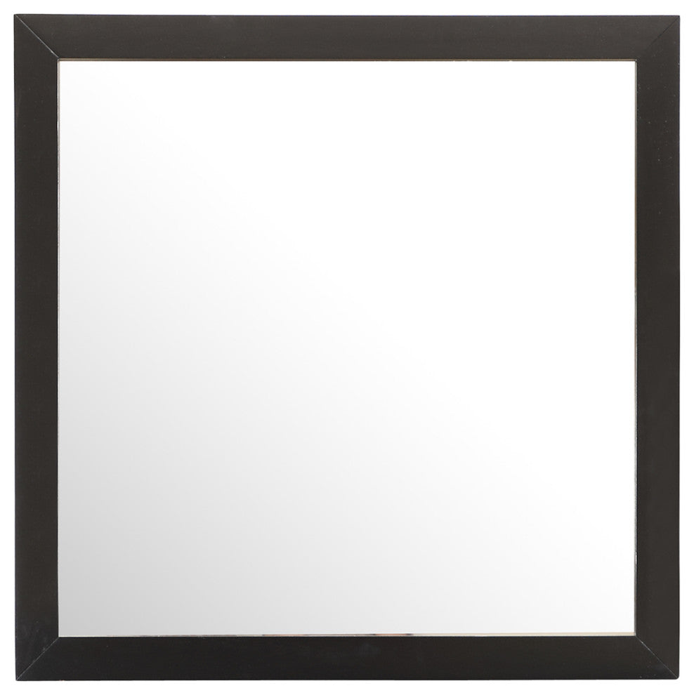 41 in. x 41 in. Classic Square Wood Framed Dresser Mirror