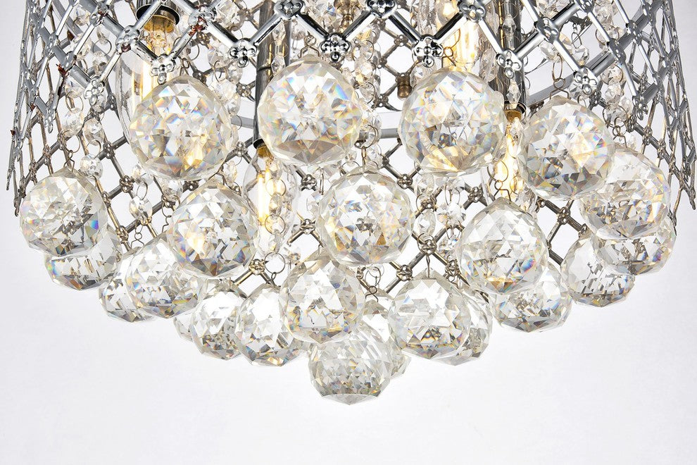 Living District LD5010F13C Orchid 4-Light flush mount