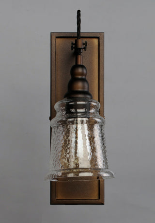 Maxim 21572 Revival 1 Light 14" Tall Wall Sconce - Oil Rubbed Bronze / Hammer