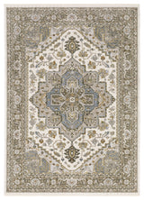 Oriental Weavers Maharaja 1144Y Medallion Rug, Ivory, 3'3"x5'