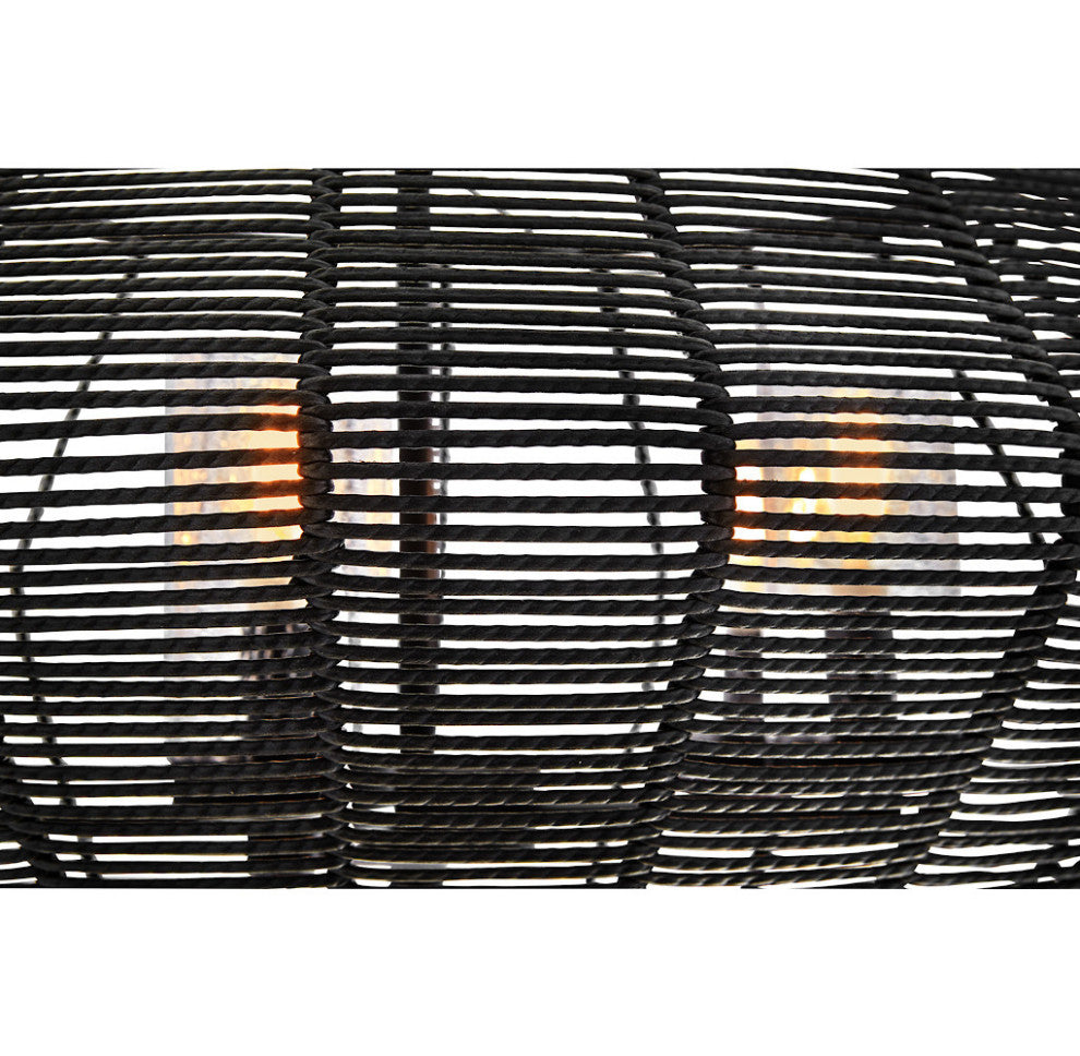 Hinkley Luca Medium Single Tier Chandelier, Black