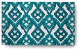 Hipster Soft Chenille Area Rug, Teal, 3'x5'
