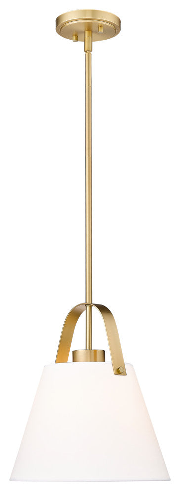 Z-LITE 1-Light Pendant, Heritage Brass