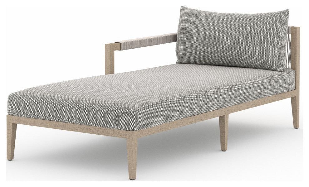 Sherwood Outdoor Laf Chaise Pc-Brwn/Ash