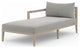 Sherwood Outdoor Laf Chaise Pc-Brwn/Ash