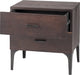 Prana Seared Oak Side Table With Cast Iron Legs