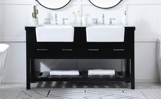 Home Living 22" Farmhouse Black-Light Bathroom Vanity