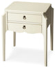 Butler Wilshire Glossy White Accent Table
