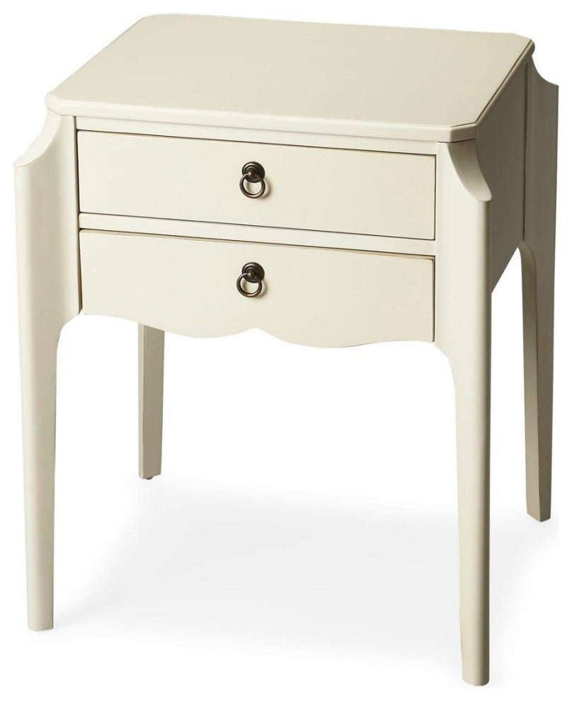 Butler Wilshire Glossy White Accent Table