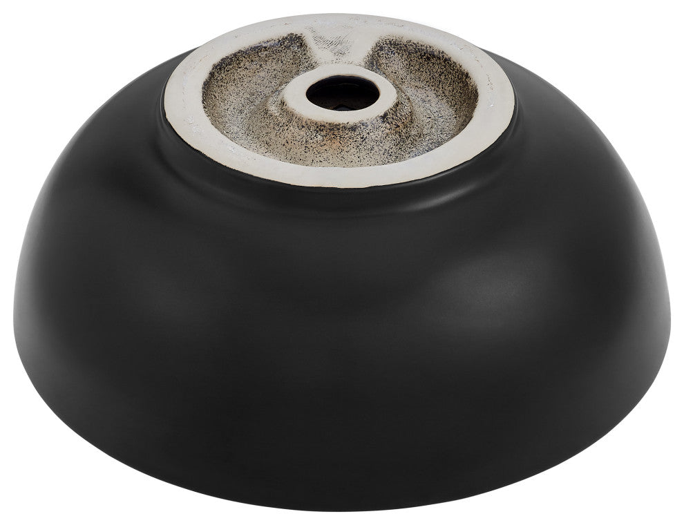 Sublime Round Vessel Sink, Matte Black