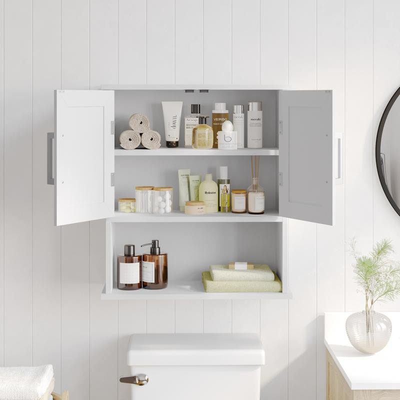 Vega Wall Mounted Bathroom Medicine Cabinet, White