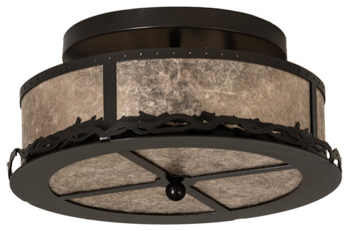 16 Wide Rustic Prime Flushmount