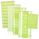 DII Assorted Lime Foodie Dishtowel And Dishcloth (Set of 5)