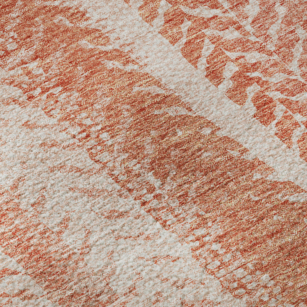 Premium Machine Washable Mayfield AMF694 Coral 9' x 12' Rug