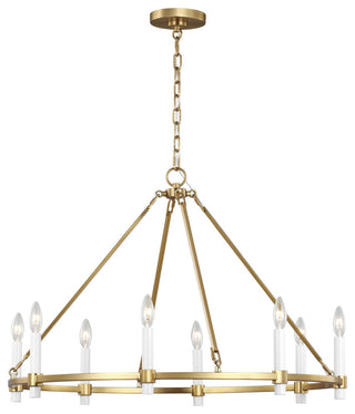 Marston Large Chandelier, Burnished Brass