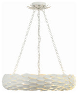 CRYSTORAMA Broche 6 Light Matte White Pendant
