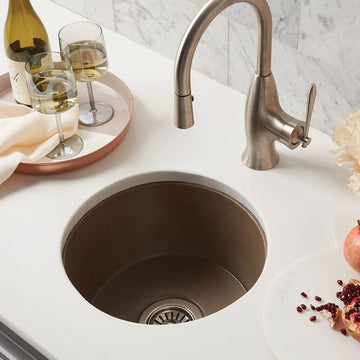 Native Trails NSB1607 NativeStone 16" Undermount Single Basin - Earth