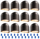12-Pack Low Voltage LED Deck Lights, 5CCT Fence Lights Otudoor