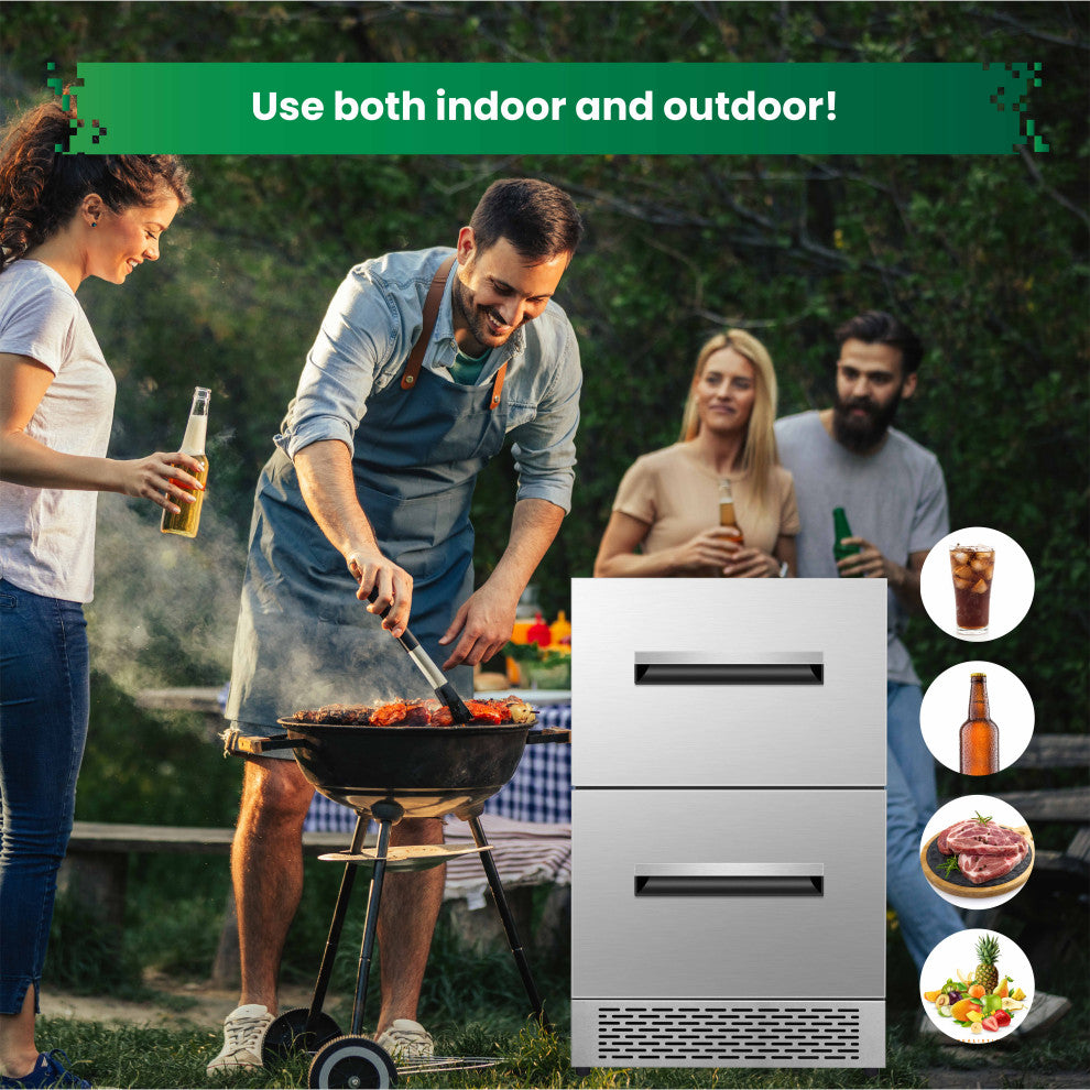 Equator 24" Convertible Ref/Freezer ADA FS/Builtin 2 Drawer Dual Temp Sabbath