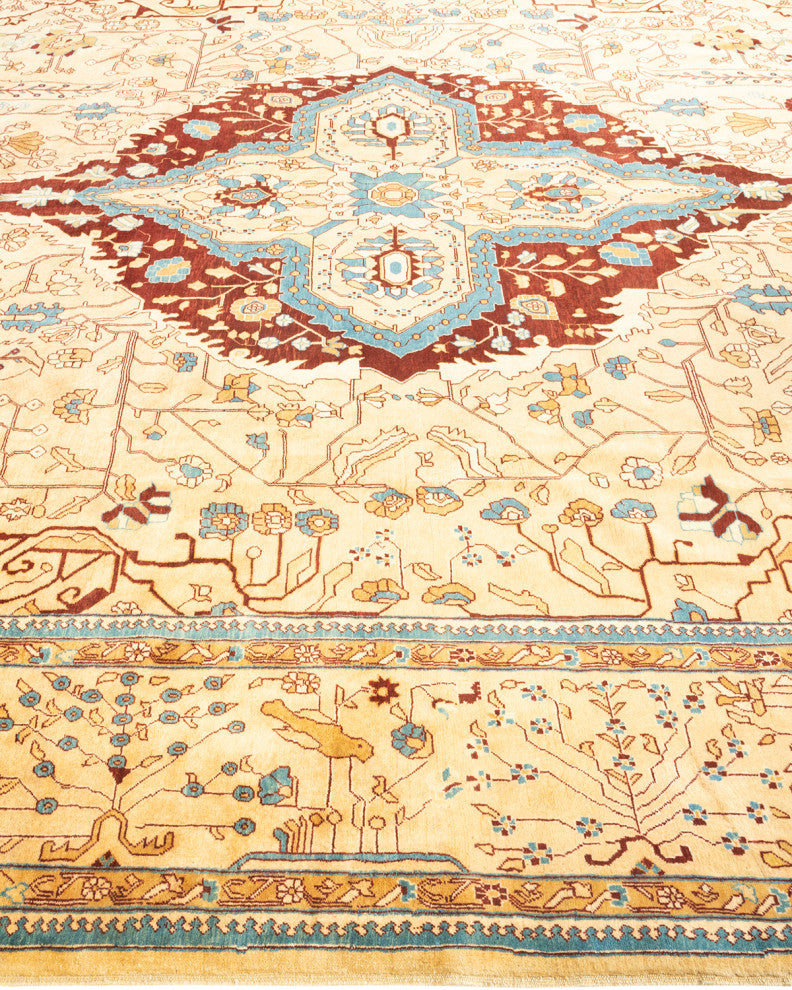 Bano One-of-a-Kind Hand-Knotted Area Rug Ivory, 8'10"x11'3"