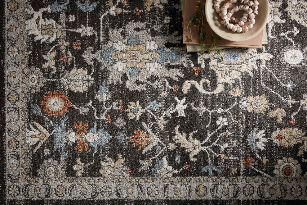Loloi II Odette Charcoal / Multi 2'-7" x 8'-0" Runner Rug