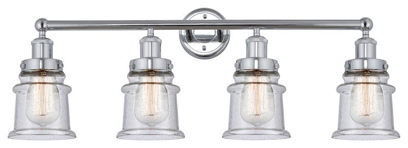 Innovations 616-4W-PC-G184S Canton 4 Light Bath Vanity Light, Polished Chrome