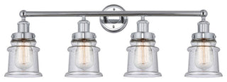 Innovations 616-4W-PC-G184S Canton 4 Light Bath Vanity Light, Polished Chrome