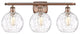 Innovations 516-3W-AC-G1215-8-LED 3 Light Bath Vanity Light, Antique Copper