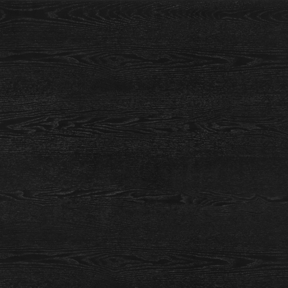Computer Work Desk, Rectangular, Wood, Black, Mid Century Home Business Office