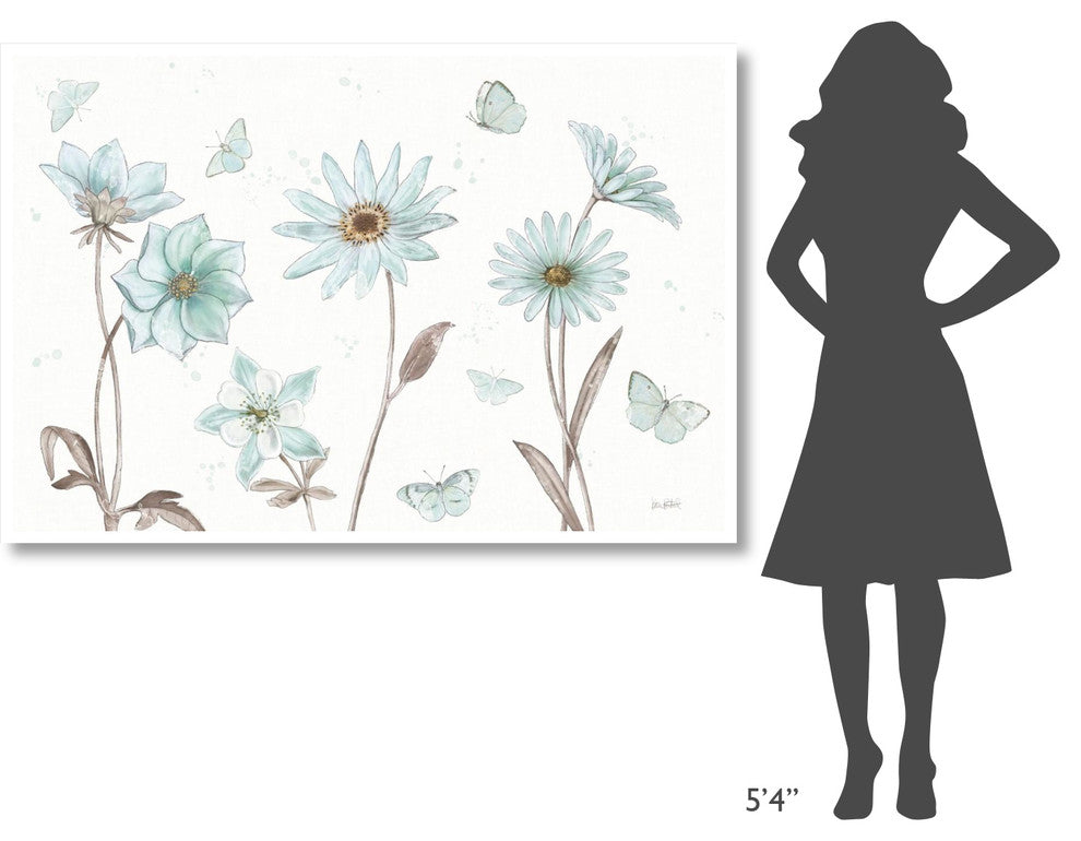 "Bits of Blue I" Digital Paper Print by Katie Pertiet, 62"x42"
