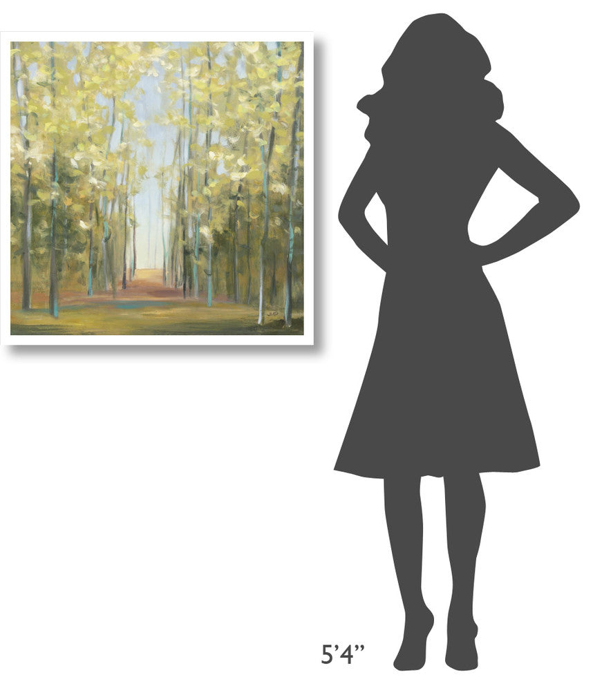 "Aspen Grove II" Digital Paper Print by Julia Purinton, 32"x32"