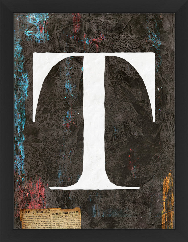 Alphabet "T", Giclee Reproduction Artwork