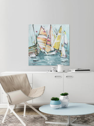 "It's High Time" Painting Print on Wrapped Canvas, 48"x48"